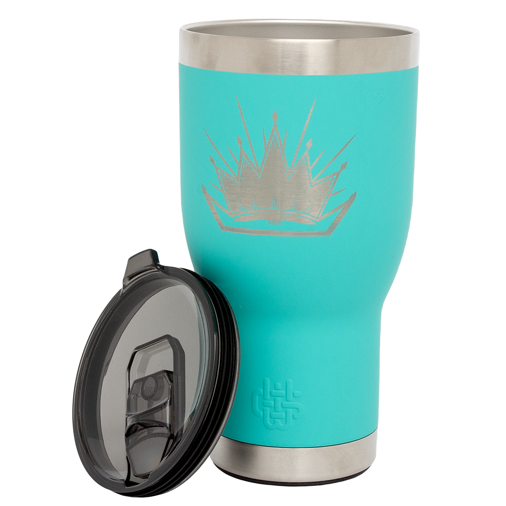 30 oz Tumbler with Bottle Opener ( Turquoise )