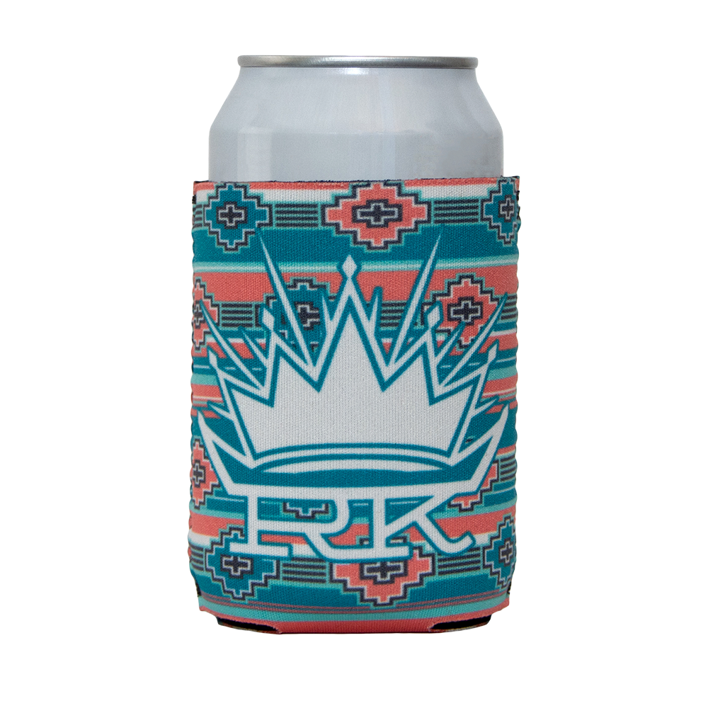 can cooler-RK crown logo and aztec designs