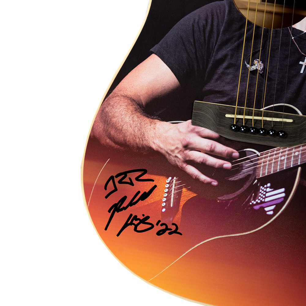 Randall King Laminated and Autographed Guitar